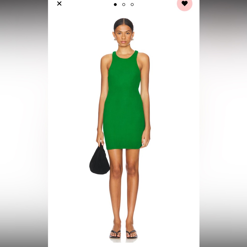 Michael Lauren Green Halter Sheath Mini Dress
